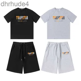 Tops Trapstar camisetas toalla pantalones cortos bordados chenilla decodificado conjunto corto jerseys novedad de verano GYV3