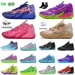 2024 Yeni Lamelo Top Ayakkabı Tasarımcısı OG Basketbol Ayakkabıları MB.03 02 Toksik Buzz Şehir Rick Galaxy UNC Rock Ridge Volt Blast Erkekler Kadın Galaxy Spor Makineleri Eğitimleri Büyük Boyut