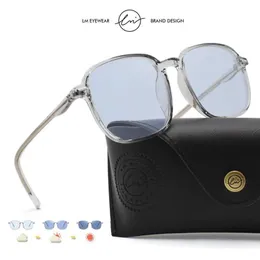 Sonnenbrille LM Square Photochrome Sonnenbrille Frauen Polarisierte Tag Nachtsicht Brille Männer Transparenter Rahmen Fahren Chameleon Sun Glases YQ240120