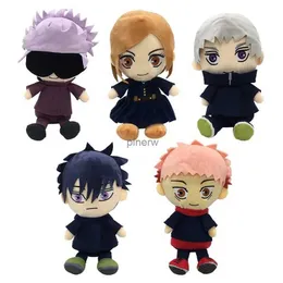 Peluş bebekler 25cm jujutsu kaisen peluş oyuncaklar anime gojo peluşları fushiguro megumi kugisaki nobara gojo satoru yumuşak doldurulmuş bebek çocuk hediyeleri