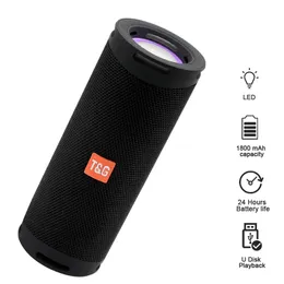 Speakers TG289 Wireless Portable Outdoor Bluetoothcompatible Speaker BoomBox Waterproof Color Light Stereo Column Support USB/TF/FM