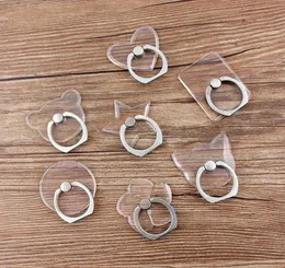 Klarer Kristall-Fingerring-Halter, Handys, transparenter Ständer für iPhone, Xiaomi, Samsung, Smartphone, 360-Grad-Drehung, Autohalterung3110571