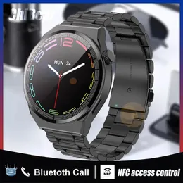 Relógios para xiaomi novo nfc bluetooth chamada relógio inteligente das mulheres dos homens botão rotativo 260mah bateria à prova dwaterproof água smartwatch homem gps esportes pista