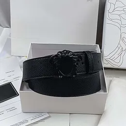 Cinto de luxo grande cinto de designer moda fivela cintos para mulheres cinto masculino comprimento padrão dupla face lichia letras douradas cinto de couro fino moda clássico cintos