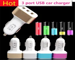 3 Port USB Car Charger Adapter DC 5V 21A 2A 1A Quick Charging Power Supply Universal For Iphone 13 Pro 12 Cellphone Mobile Phones8270950