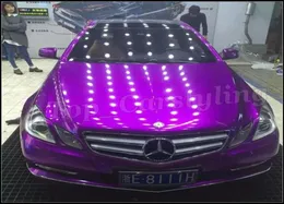 Lila glänzende Bonbon-Vinyl-Autofolie mit Luftkanal, metallischer violetter Aufkleber, Auto-Styling-Folie, Größe 152 x 20 m, Rolle 5086871