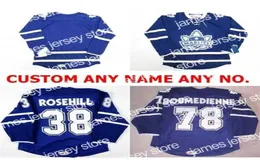 College Hockey Wears Nik1 Mens Womens Kids 2017 AHL Toronto Marlies 38 Jay Rosehill 78 Josef Boumedienne 100 Bordado Personalizado Ic5521203