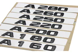 1 set nero asiatico A220 A280 A bagagliaio posteriore emblema logo distintivo numero lettere per Mercedes Classe A A160 A180 A200 A250 A2603414514