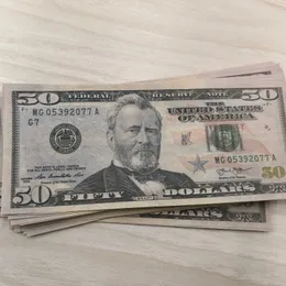 Copia denaro Effettivo formato 1:2 Banconote da un dollaro simulate Giocattoli di scena contraffatti Fsvxv