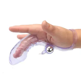 Sex Toys Massager Finger Vibrator Penis Sleeve G Spot Clitoris Stimulator Vagina Orgasm Klitor Klimax Massage Produkter för kvinnor