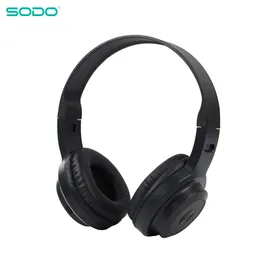 헤드폰 Sodo SD704 Bluetooth 헤드폰 오버어 3 EQ 모드 무선 헤드폰 Bluetooth 5.1 스테레오 헤드셋 마이크 지원 TF 카드