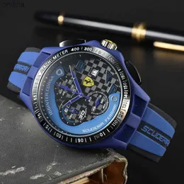 Altro classico business quadrante blu da uomo di alta qualità automatico con data da uomo cronografo sportivo orologio da uomo YQ240122