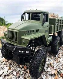116 TRACK HIDE RC CAR Military Truck 2 4G SixHEEL CONTROL CONTROL OFTROAD CLAGING MODEL TOY FOR KIDS BIRGHTING GIFT 21104758518