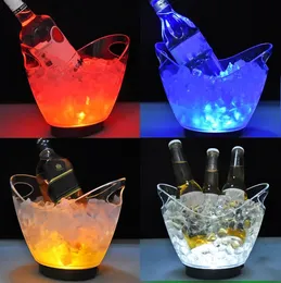 2L Impermeabile ABS LED Champagne Bowl Secchiello per il ghiaccio 7 colori KTV Bar Discoteche Illuminano Beer Night Party 240122