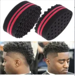 1pc tranças sujas perm estilo esponja hip hop explosão cabeça cuidados estilo esponja ferramenta ondulação escova de cabelo encaracolado esponjas pretas folha de estanho zz