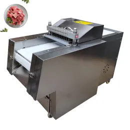 商業冷凍肉スライサーチキンキューブカッターチキンステーキカッティングマシン自動チョッピングマシン肉ダイシングマシン