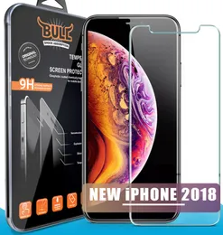 Shock Bull Marke für neues iPhone 11 Pro x XR XS Max 8 7 6 Plus für LG Aristo V3 Samsung S7 S6 2 5D Explosion Shatter Screen Protect8388394