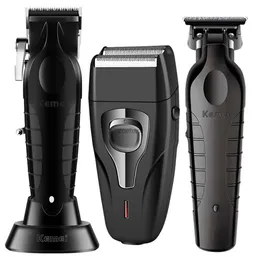 Saç Clippers Kemei Saç Clipper KM-2296 KM-2299 KM-11103A berber elektrikli saç klipseri Set Erkekler Sakal Düzeltici Saç Kesme Makinesi Düzeltici