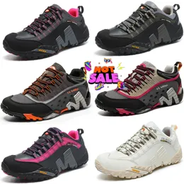 2024 Män vandringsskor utomhus Trail Trekking Mountain Sneakers Non-Slip Mesh Breattable Rock Climbing Mens Athletic Sports Shoes