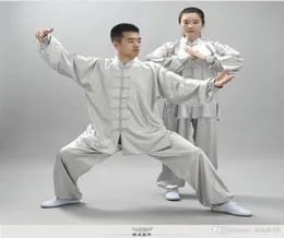 Yeni unisex wushu giyim dövüş sanatları sahte kung fu takım elbise erkekler tai chi üniforma taijiquan kostüm kanat chun wushu performans bezi2627736