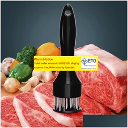 car dvr Meat Poultry Tools Tenderizer Tra Sharp Needle Stainless Steel Blades Kitchen Tool For Steak Pork Beef Fish Tenderness ZZ