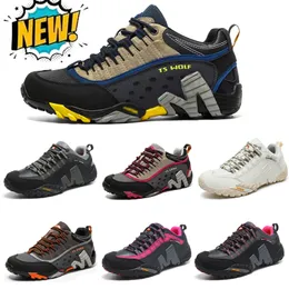 2024 رجال المشي لمسافات طويلة أحذية في الهواء الطلق Trail Trekking Mountain Sneakers غير شبكي غير قابلة للتنفس الصخور التسلق الرياضي المدربين الرياضيين الأحذية EUR 39-45