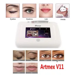 プロのパーマネントメイクタトゥーマシンArtmex V11 Eye Brow Lips Microblading Derma Pen Pen MicroNeedle Skin Care MTS PMU DHL2467886