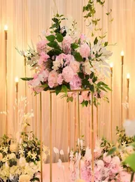 Passen Sie 40 cm künstliche Rosen-Hochzeitstischdekoration, Blumenkugel-Mittelstücke, Hintergrunddekoration, Partytisch, florale Straßenführung, Flower11097723 an
