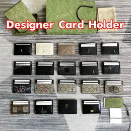 10AトップQulity Classic Card Wholders Luxury Cardholder Men Credit Card Wholders Marmont with Card Slot本物の革のビジネスコイン