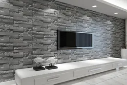 Современный 3D трехмерный дизайн обои рулонный камень кирпич фон стены виниловые обои гостиная обои 8967091
