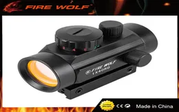 FIRE WOLF 1x40 Caccia Tattica Olografica Cannocchiali Da Puntamento Rosso Verde Punti Mirino Ottico Regolabile Pistola del Fucile Scope9607018