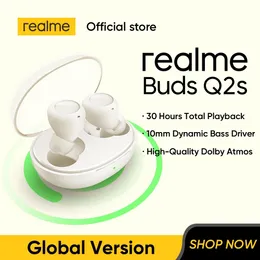 Słuchawki Realme Buds Q2S Bluetooth słuchawki 30 godzin Całkowity odtwarzanie 10 mm dynamiczny sterownik basowy AI ENC Ruszanie szumów dla połączeń