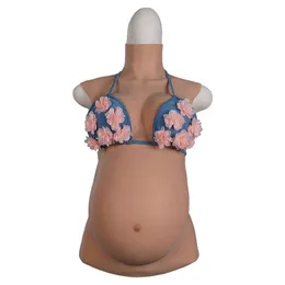 إكسسوارات الأزياء تسعة أشهر من الدعامات الحوامل المزيفة مع الثدي السيليكون البطن أشكال Cosplay CrossDresser