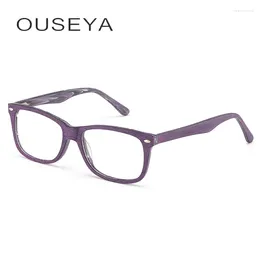 Montature per occhiali da sole Montature per occhiali da donna Moda vintage Occhiali oversize Occhiali da vista retrò in acetato femminile #3190