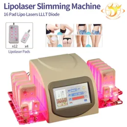 Zapasy w USA Profesjonalne urządzenia do odchudzania laserowego Lipo 5MW 635 NM-650NM LIPO LASER 14PADS Usuwanie cellulitu Piękna Kształt Body Sching358