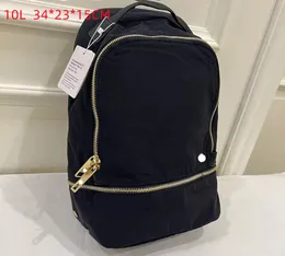 Lu Yoga Bag 고품질 고급 고급 디자이너 핸드백 백팩 유니스크로우 스포츠 멀티 스토리지 배낭 23cm *15cm *34cm 컴퓨터 가방 브랜드 로고