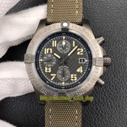 الإصدار العلوي من BLSF Super II 45mm Bandit M13371 ETA A7750 Chronograph Movement Movement Titanium Case Watch Watch Sapphire Forpt Watches Fr