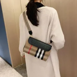 Fashiona Crossbody Designer Bags Striped Contrast Casual Womens Shoulder Diagonal Bag Versatile Women Luxury Purses Handbags 7954