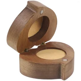 Sieradenzakjes Doos Ringdozen Voor Cadeau Bruidsdouche Bruidskist Hartvormig Hout Houten Creatieve Man