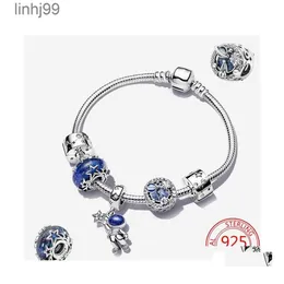 Charm Armbänder 925 Pandoras Sterling Silber Thema Ensesest Armband Set Astronaut Anhänger Galaxy Visit Damenschmuck Romantische Geburt Dhfjm 9J3Z