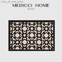 Carpet Medicci Home CD Style Moroccan Trellis Geometry Area Rug Exquisite Woven Luxury Floor Carpet Doormat Bathroom Mat Chic Home Deco Q240123