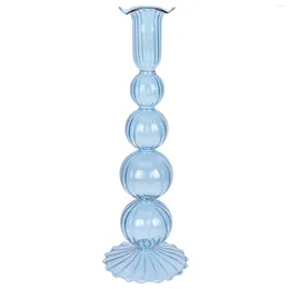 Bougeoirs Chandelier exquis rétro décor bulle verre bougeoir décoratif accessoires pour la maison fête de mariage ornement romantique