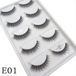 27 Style 5 Paar 10/50/100 Boxen Natürliche 3D Nerz Falsche Wimpern Make-up Gefälschte Wimpern Faux Cils Make Up Beauty Maquiagem 240119