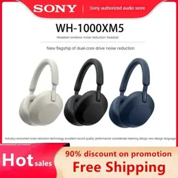 Headsets SONY WH-1000XM5 Drahtlose Kopfhörer Bluetooth Kopfhörer Faltbare Headset Sport Kopfhörer Gaming Telefon Fone Bluetooth Ohrhörer J240123