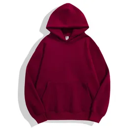 Mens Hoodies Sweatshirts Sonbahar 500g Hooded ve Polar Hoodie Özel Erkek Retro Çift İş Giysileri Baskılı Logo Bırak Teslimat Otjtd