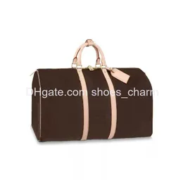 10A Luxuryc Designer Bag Edition Duffel Classic 45 50 55 Reiselage für Männer Echtledertaschen Frauen Umhängetaschen Shoder Handtasche DHSYV