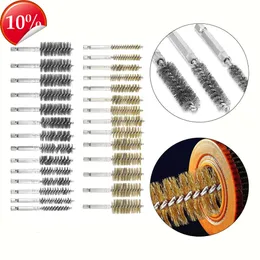 New 14pcs 8-25mm Wire Tube Machinery Cleaning Brush Rust Cleaner Washing Polishing Tools For Cleaning Rust Deburring Tools