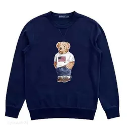 Felpe con cappuccio da uomo Felpe RL NOVITÀ 23SS polo marchio di moda Tute in cotone Little Bear Laurens uomo maniche lunghe pallanuoto Maglia maniche lunghe B53L