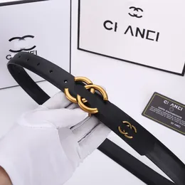 Fashion CHANLE Belt Women's Belt Luxury Designer Belt Brass pin buckle Men's Business Belt Birthday gift