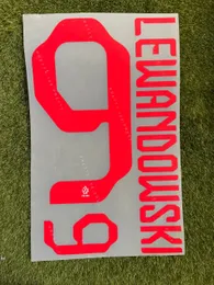 2022＃9 lewandowski名はサッカーパッチバッジを印刷します